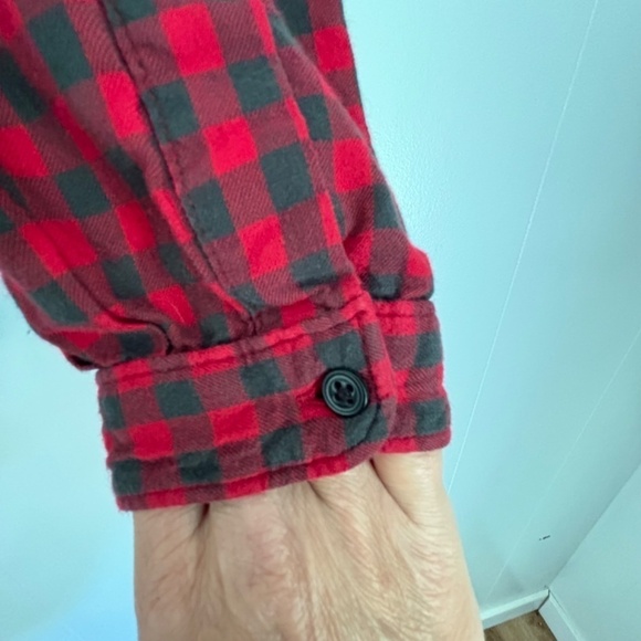 Woolrich ladies buffalo check long sleeve shirt size M - Picture 7 of 15